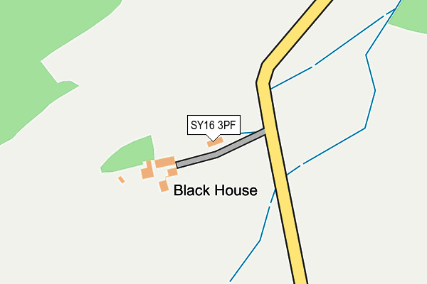 SY16 3PF map - OS OpenMap – Local (Ordnance Survey)