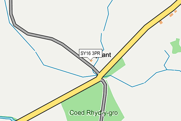 SY16 3PR map - OS OpenMap – Local (Ordnance Survey)