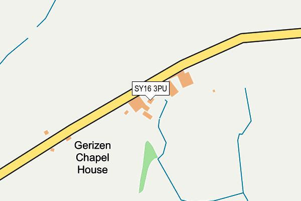 SY16 3PU map - OS OpenMap – Local (Ordnance Survey)