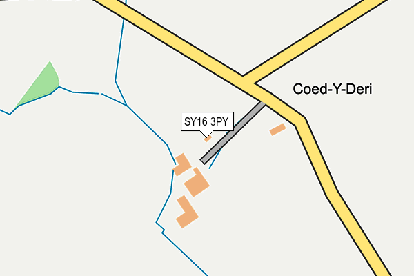 SY16 3PY map - OS OpenMap – Local (Ordnance Survey)