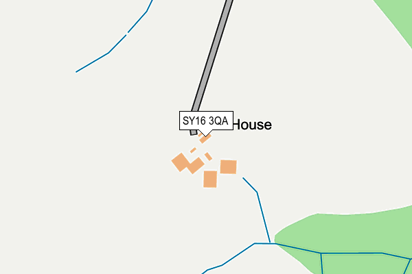 SY16 3QA map - OS OpenMap – Local (Ordnance Survey)