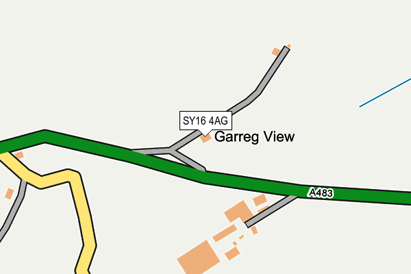 SY16 4AG map - OS OpenMap – Local (Ordnance Survey)