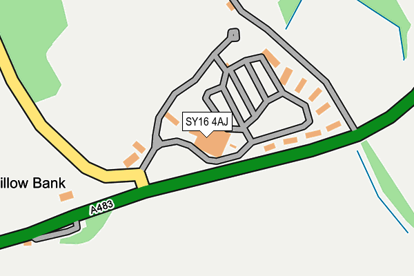 SY16 4AJ map - OS OpenMap – Local (Ordnance Survey)