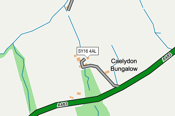 SY16 4AL map - OS OpenMap – Local (Ordnance Survey)