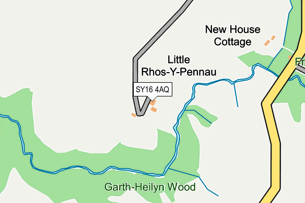 SY16 4AQ map - OS OpenMap – Local (Ordnance Survey)