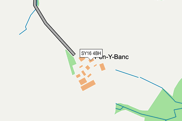 SY16 4BH map - OS OpenMap – Local (Ordnance Survey)