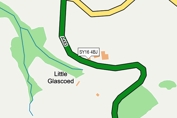 SY16 4BJ map - OS OpenMap – Local (Ordnance Survey)
