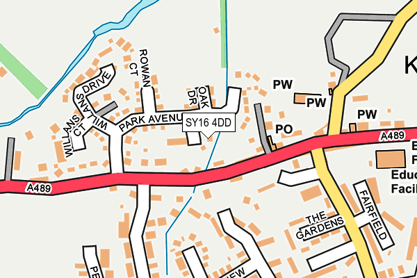 SY16 4DD map - OS OpenMap – Local (Ordnance Survey)