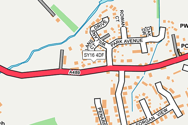 SY16 4DF map - OS OpenMap – Local (Ordnance Survey)