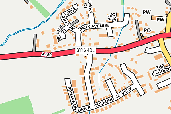 SY16 4DL map - OS OpenMap – Local (Ordnance Survey)