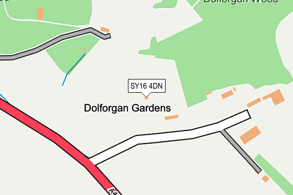 SY16 4DN map - OS OpenMap – Local (Ordnance Survey)