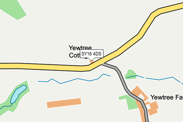 SY16 4DS map - OS OpenMap – Local (Ordnance Survey)