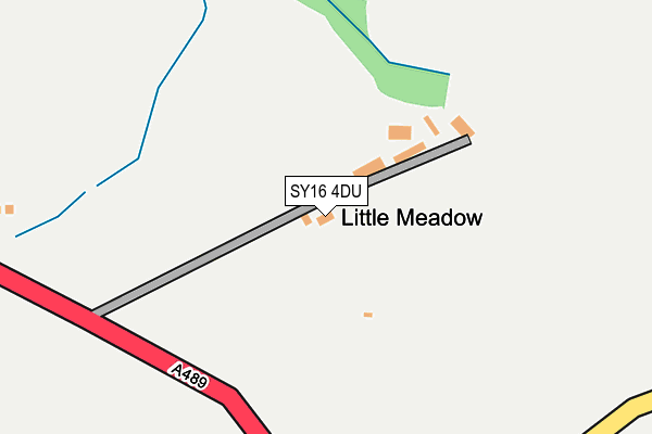 SY16 4DU map - OS OpenMap – Local (Ordnance Survey)