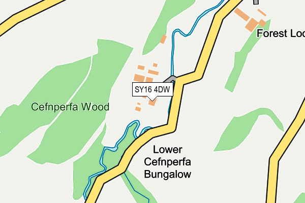 SY16 4DW map - OS OpenMap – Local (Ordnance Survey)