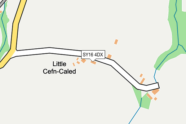 SY16 4DX map - OS OpenMap – Local (Ordnance Survey)