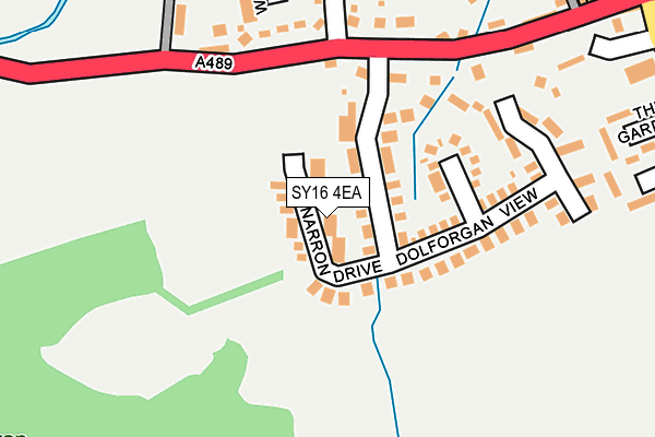 SY16 4EA map - OS OpenMap – Local (Ordnance Survey)