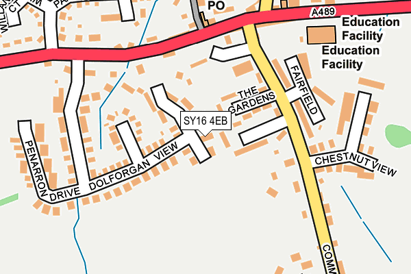 SY16 4EB map - OS OpenMap – Local (Ordnance Survey)