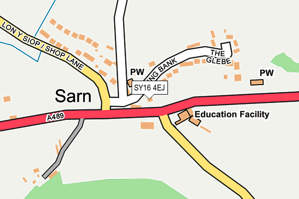 SY16 4EJ map - OS OpenMap – Local (Ordnance Survey)