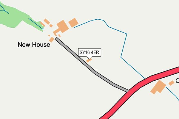 SY16 4ER map - OS OpenMap – Local (Ordnance Survey)