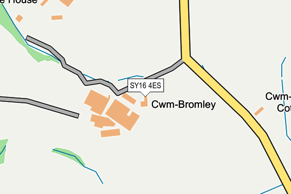 SY16 4ES map - OS OpenMap – Local (Ordnance Survey)