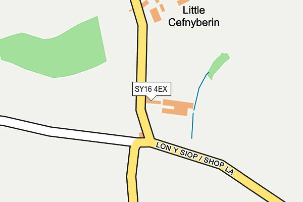 SY16 4EX map - OS OpenMap – Local (Ordnance Survey)