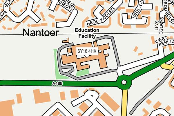 SY16 4HX map - OS OpenMap – Local (Ordnance Survey)