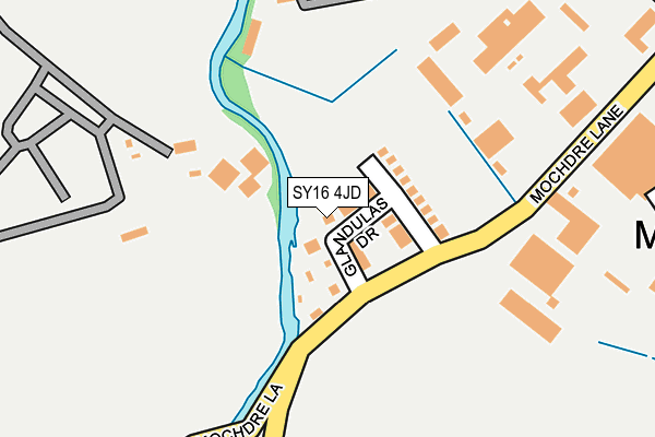 SY16 4JD map - OS OpenMap – Local (Ordnance Survey)