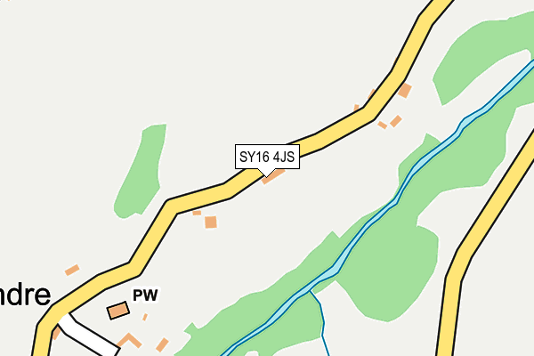 SY16 4JS map - OS OpenMap – Local (Ordnance Survey)