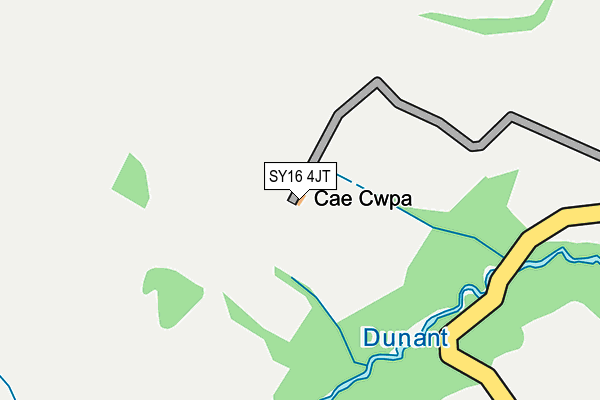 SY16 4JT map - OS OpenMap – Local (Ordnance Survey)