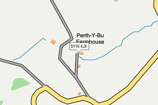 SY16 4JX map - OS OpenMap – Local (Ordnance Survey)