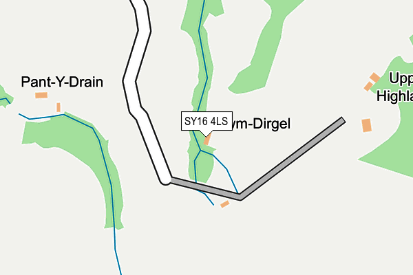 SY16 4LS map - OS OpenMap – Local (Ordnance Survey)