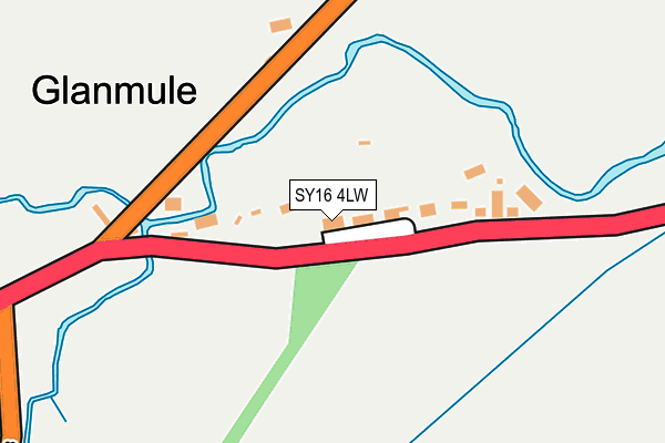 SY16 4LW map - OS OpenMap – Local (Ordnance Survey)