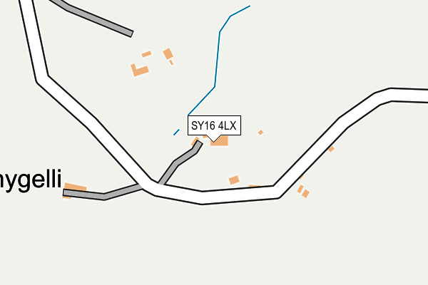 SY16 4LX map - OS OpenMap – Local (Ordnance Survey)