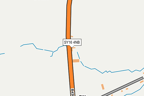 SY16 4NB map - OS OpenMap – Local (Ordnance Survey)