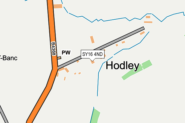 SY16 4ND map - OS OpenMap – Local (Ordnance Survey)