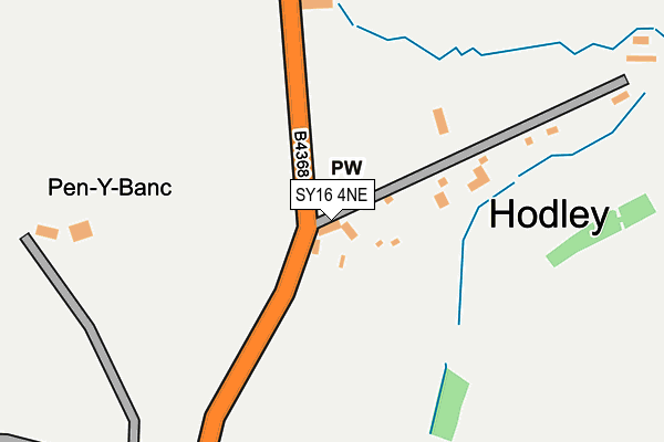 SY16 4NE map - OS OpenMap – Local (Ordnance Survey)