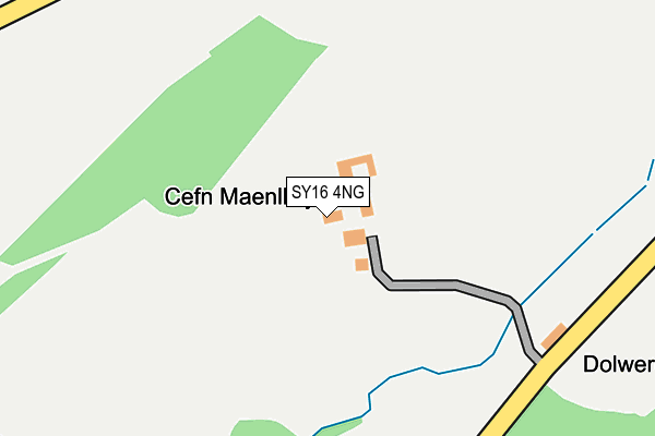 SY16 4NG map - OS OpenMap – Local (Ordnance Survey)