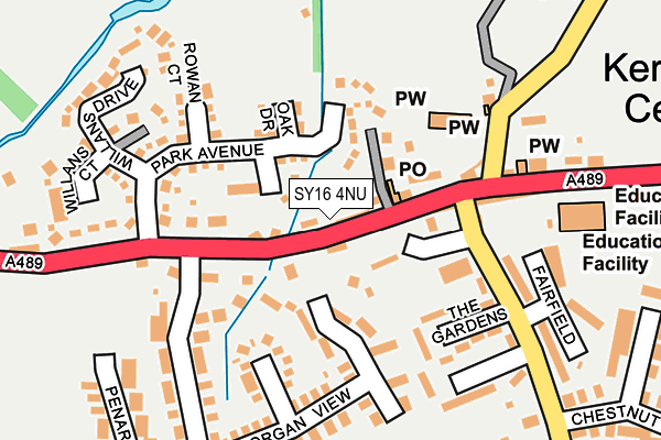 SY16 4NU map - OS OpenMap – Local (Ordnance Survey)