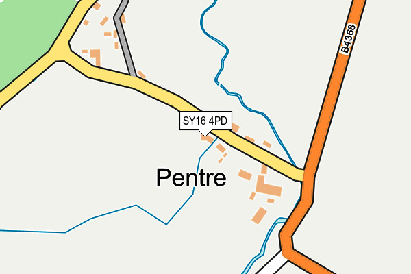 SY16 4PD map - OS OpenMap – Local (Ordnance Survey)