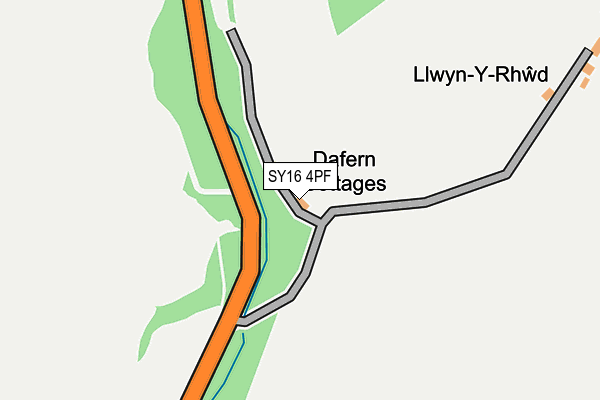 SY16 4PF map - OS OpenMap – Local (Ordnance Survey)