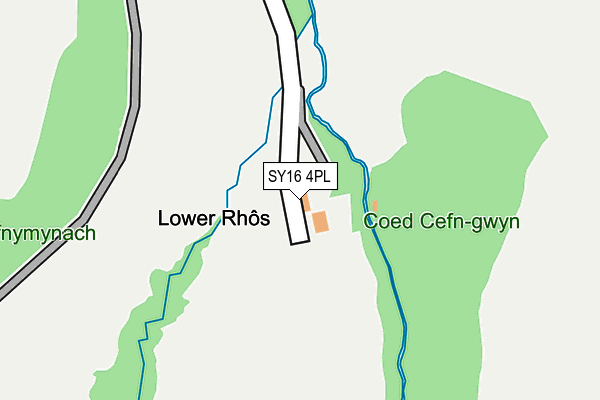 SY16 4PL map - OS OpenMap – Local (Ordnance Survey)