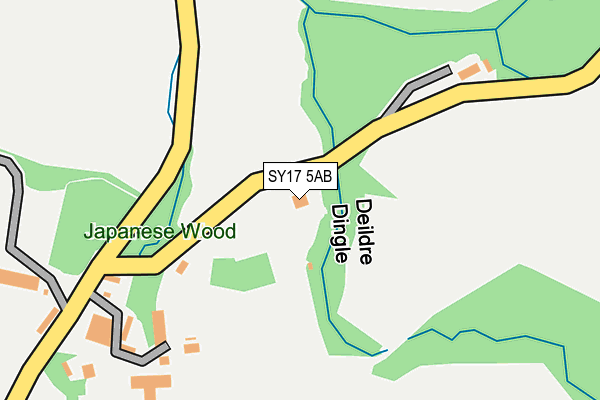 SY17 5AB map - OS OpenMap – Local (Ordnance Survey)