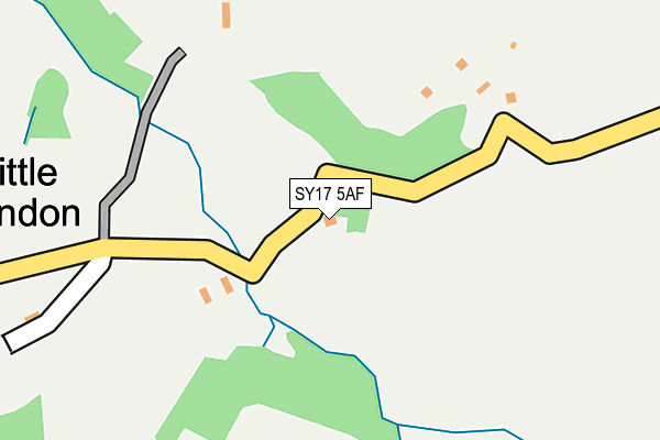 SY17 5AF map - OS OpenMap – Local (Ordnance Survey)