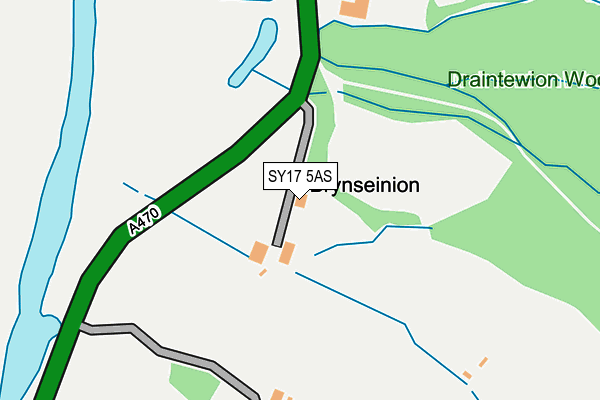 SY17 5AS map - OS OpenMap – Local (Ordnance Survey)