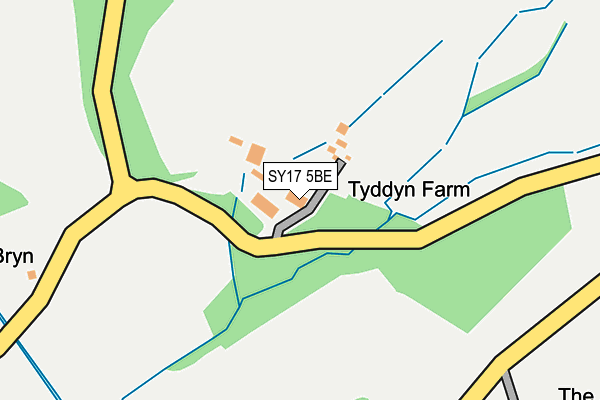 SY17 5BE map - OS OpenMap – Local (Ordnance Survey)