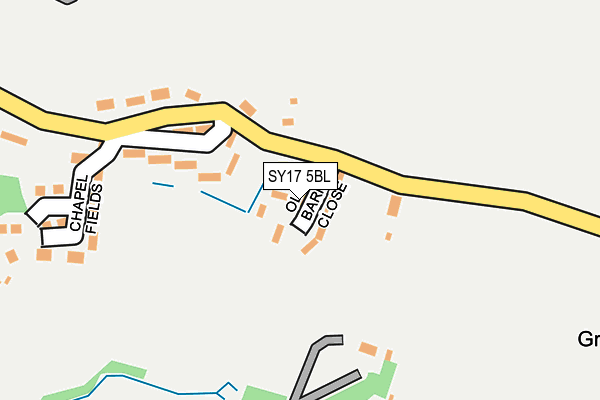 SY17 5BL map - OS OpenMap – Local (Ordnance Survey)