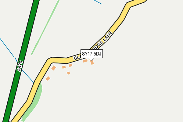 SY17 5DJ map - OS OpenMap – Local (Ordnance Survey)