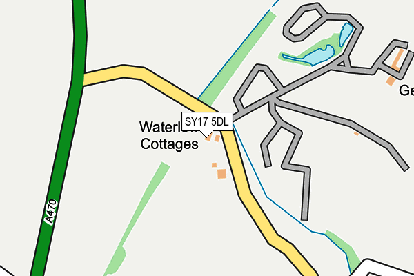 SY17 5DL map - OS OpenMap – Local (Ordnance Survey)