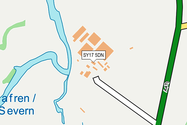 SY17 5DN map - OS OpenMap – Local (Ordnance Survey)