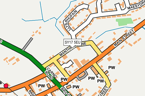 SY17 5EU map - OS OpenMap – Local (Ordnance Survey)